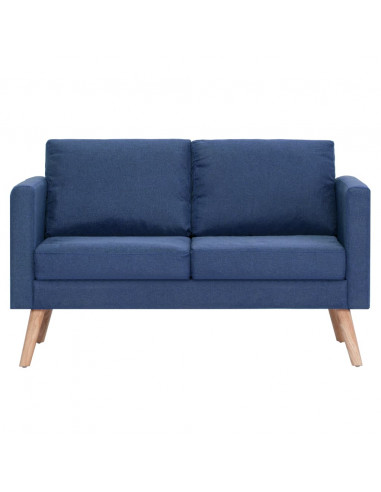 Set Divani 2 pz in Tessuto Blu