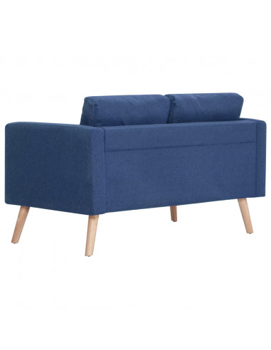 Set Divani 2 pz in Tessuto Blu