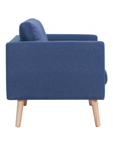 Set Divani 2 pz in Tessuto Blu