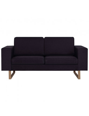 Set Divani 2 pz in Tessuto Nero