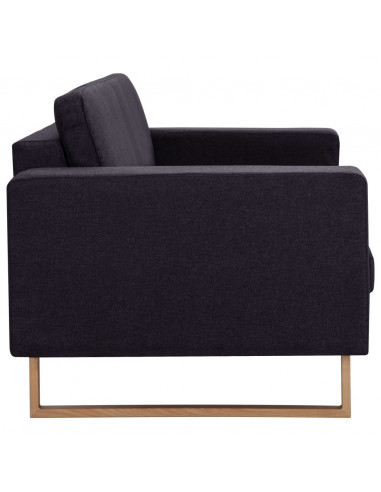 Set Divani 2 pz in Tessuto Nero