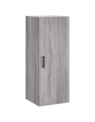 Credenza Grigio Sonoma 34,5x34x180 cm in Legno Multistrato