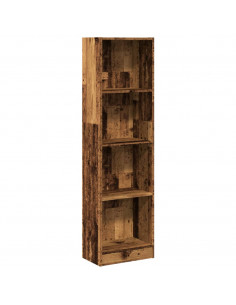 Libreria Legno Antico 40x24x176 cm in Legno Multistrato 2