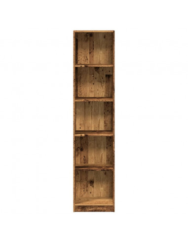Libreria Legno Antico 40x24x176 cm in Legno Multistrato