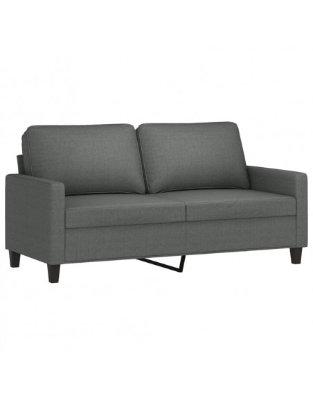Divano a 2 Posti Grigio Scuro 140 cm in Tessuto