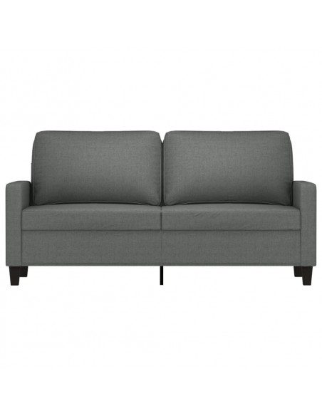 Divano a 2 Posti Grigio Scuro 140 cm in Tessuto