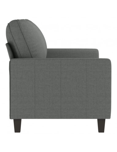 Divano a 2 Posti Grigio Scuro 140 cm in Tessuto