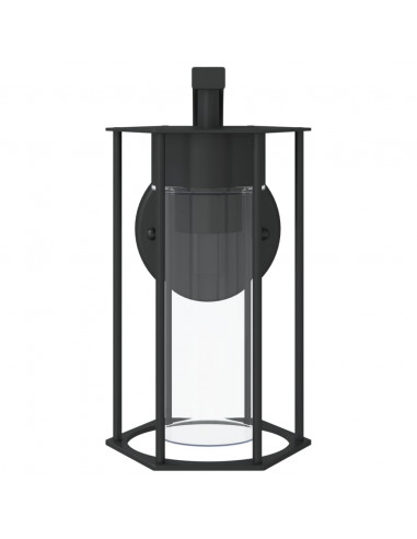 Applique da Esterno 2 pz Nere in Acciaio Inossidabile