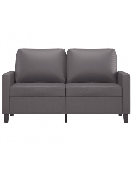 Divano a 2 Posti Grigio 120 cm in Similpelle