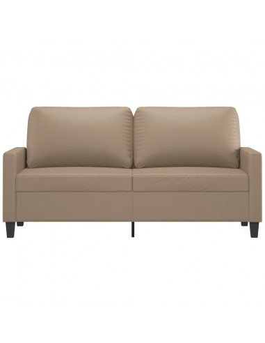 Divano a 2 Posti Cappuccino 140 cm in Similpelle