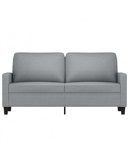 Divano a 2 Posti Grigio Chiaro 140 cm in Tessuto