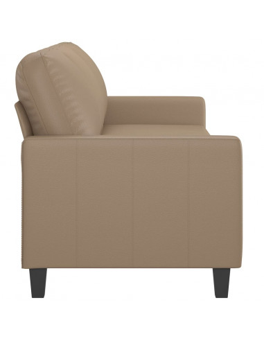 Divano a 3 Posti Cappuccino 180 cm in Similpelle