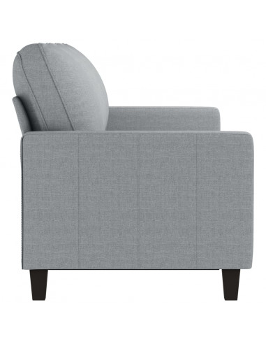 Divano a 3 Posti Grigio Chiaro 180 cm in Tessuto