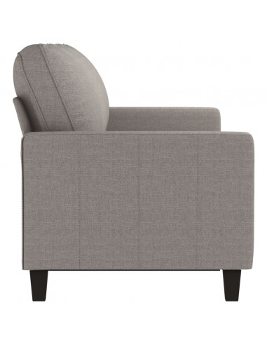 Divano a 3 Posti Tortora 180 cm in Tessuto