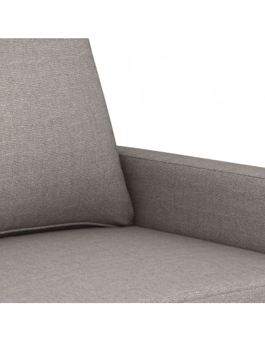 Divano a 3 Posti Tortora 180 cm in Tessuto
