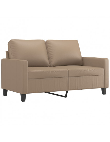 Set di Divani 3 pz con Cuscini cappuccino in Similpelle