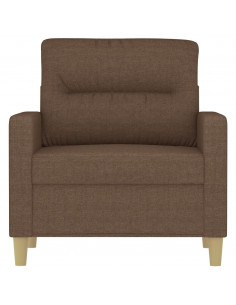 Poltrona Marrone 60 cm in Tessuto 2