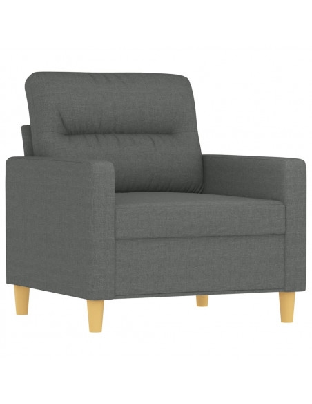 Poltrona Grigio Scuro 60 cm in Tessuto