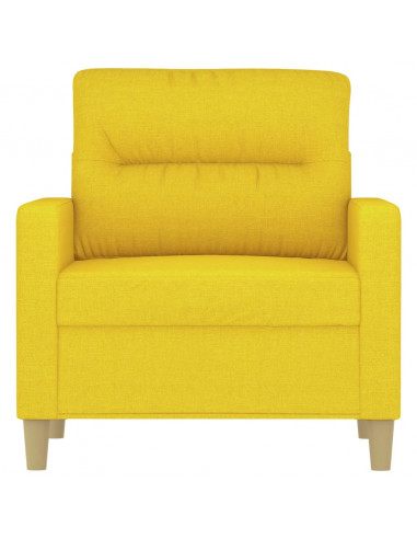 Poltrona Giallo Chiaro 60 cm in Tessuto