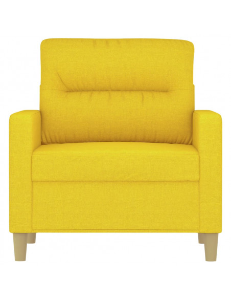 Poltrona Giallo Chiaro 60 cm in Tessuto