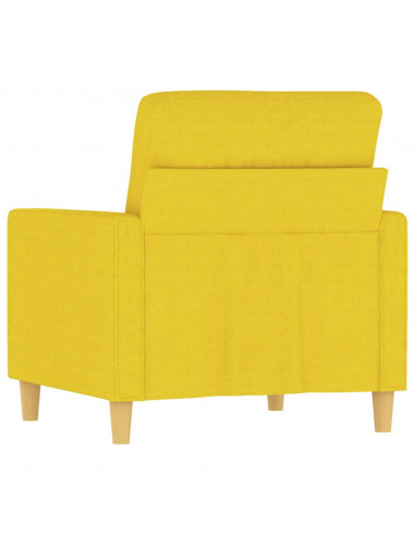 Poltrona Giallo Chiaro 60 cm in Tessuto