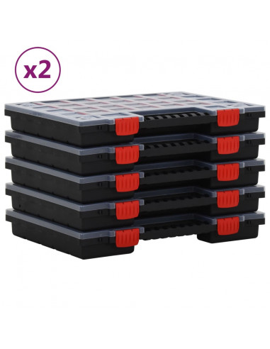 Scatole di Assortimento 10 pz 40x30x5 cm Polipropilene