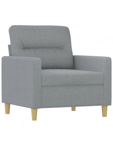 Poltrona Grigio Chiaro 60 cm in Tessuto