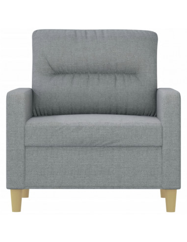 Poltrona Grigio Chiaro 60 cm in Tessuto