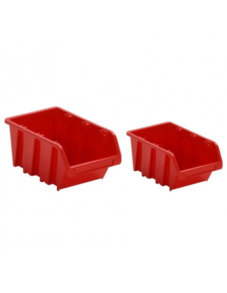 Set da Officina 30 pz Rosso e Nero 77x39 cm in Polipropilene