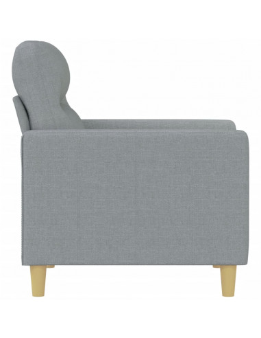 Poltrona Grigio Chiaro 60 cm in Tessuto