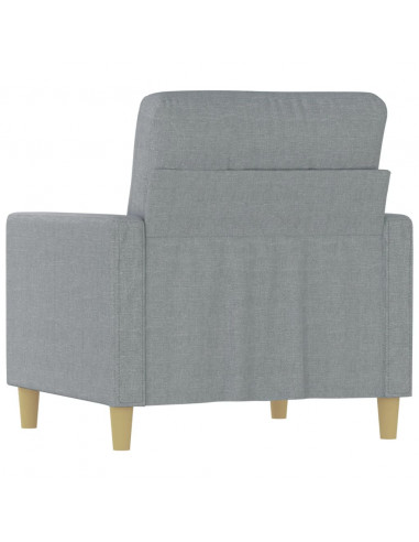 Poltrona Grigio Chiaro 60 cm in Tessuto