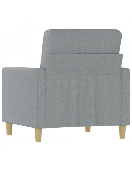 Poltrona Grigio Chiaro 60 cm in Tessuto