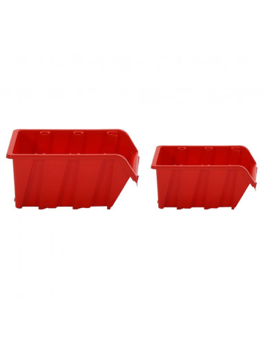 Set da Officina 30 pz Rosso e Nero 77x39 cm in Polipropilene