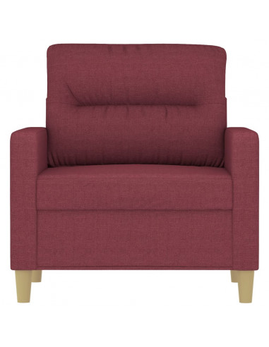Poltrona Rosso Vino 60 cm in Tessuto