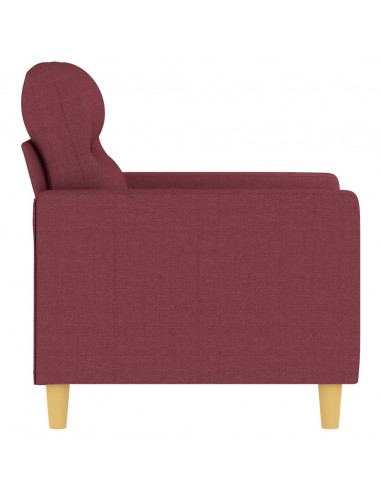 Poltrona Rosso Vino 60 cm in Tessuto