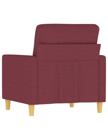 Poltrona Rosso Vino 60 cm in Tessuto
