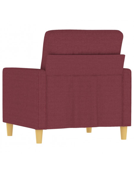 Poltrona Rosso Vino 60 cm in Tessuto