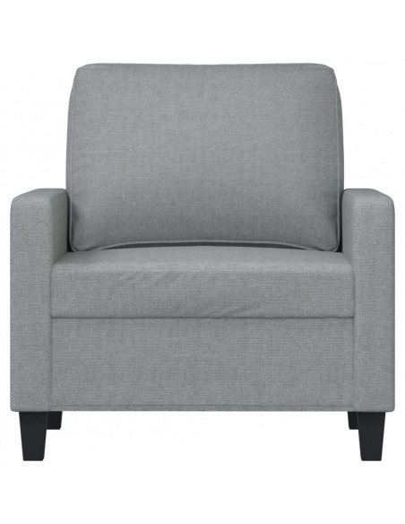 Poltrona Grigio Chiaro 60 cm in Tessuto