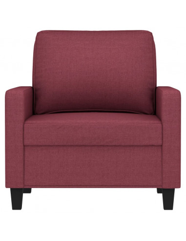 Poltrona Rosso Vino 60 cm in Tessuto