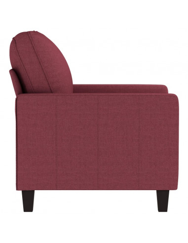 Poltrona Rosso Vino 60 cm in Tessuto