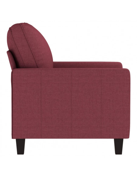 Poltrona Rosso Vino 60 cm in Tessuto