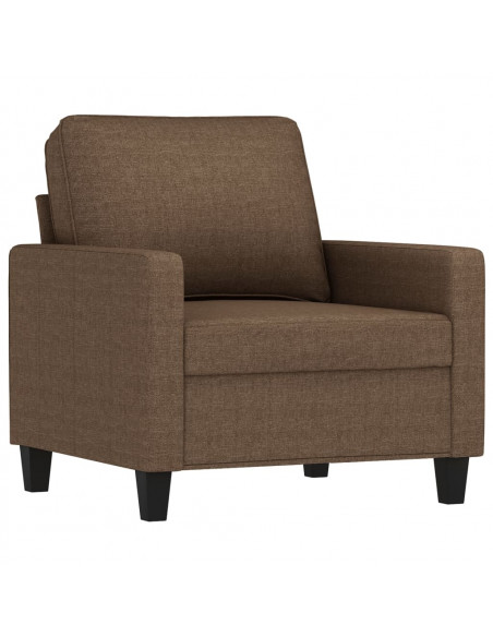 Poltrona Marrone 60 cm in Tessuto