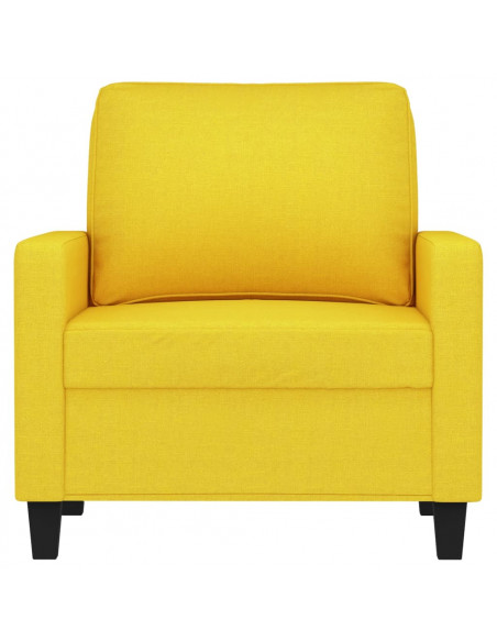 Poltrona Giallo Chiaro 60 cm in Tessuto