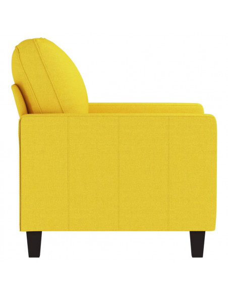 Poltrona Giallo Chiaro 60 cm in Tessuto