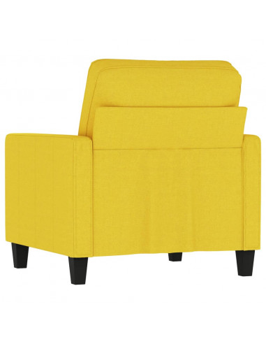 Poltrona Giallo Chiaro 60 cm in Tessuto