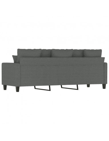 Divano a 3 Posti Grigio Chiaro 180 cm in Tessuto