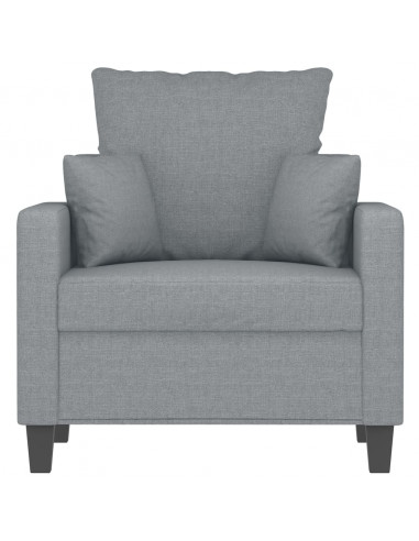 Poltrona Grigio Chiaro 60 cm in Tessuto