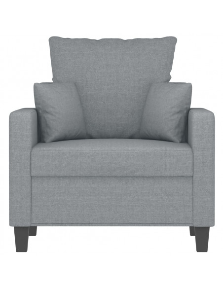 Poltrona Grigio Chiaro 60 cm in Tessuto