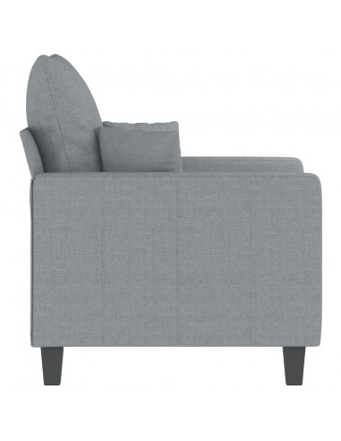 Poltrona Grigio Chiaro 60 cm in Tessuto