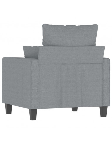 Poltrona Grigio Chiaro 60 cm in Tessuto